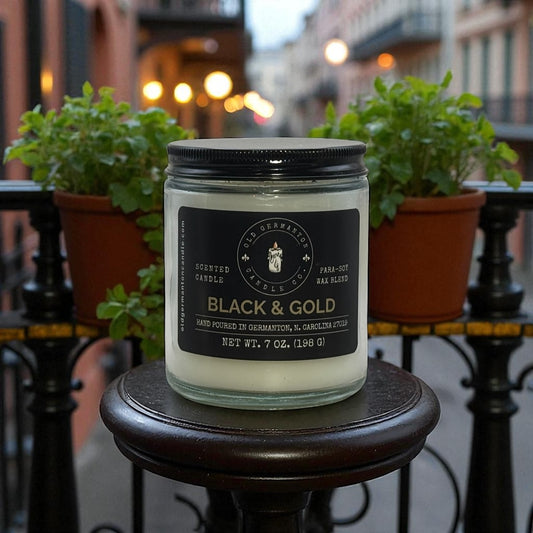 Black & Gold 7 oz Candle